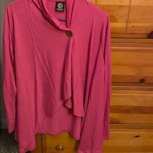 Bobeau pink one button wrap!